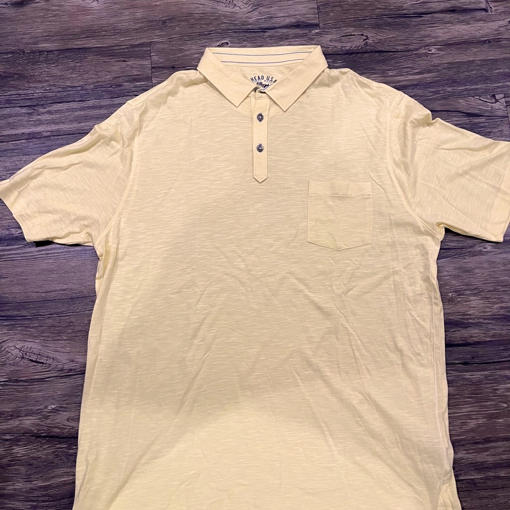 Large Yellow Ahead Polo - Brand New